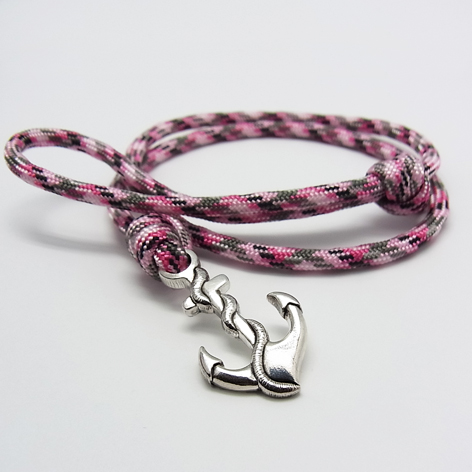 Anchor Bracelet  -Rose Pink Camouflage-Coming Home collection