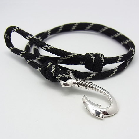Hook Bracelet  -Black w/ Glow in Dark-Coming Home collection