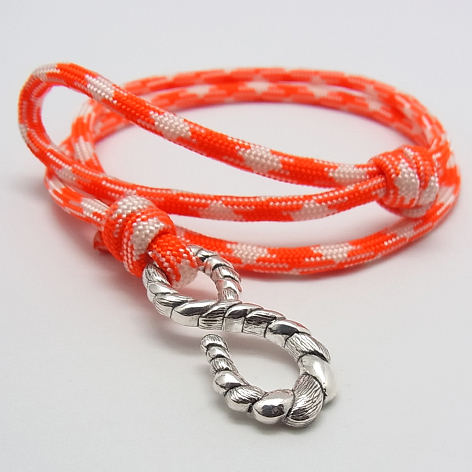 Rope Bracelet  -Orange Snow - Coming Home collection