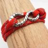 Rope Bracelet  -Red w/ Reflective - Coming Home collection