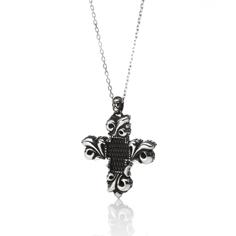 The Rock’n Baroque BlackLizardCross　Pendant