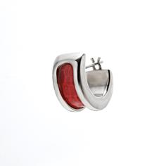 Wild Python Hoop　Earring　Lizard　Red (Single)