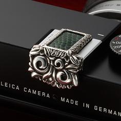 Mr.M for Leica M240 Hot Shoe Cover Forest Green Lizard