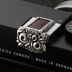 Mr.M for Leica M240 Hot Shoe Cover Dark Wine Lizard