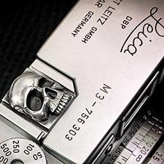 Skull -You Only Live Once. - Camera Hot Shoe Cover　Sterling Silver for Leica camera Silver925
