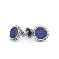 Laurel Cuff Links  　Cuff-links　Ocean Blue Lizard