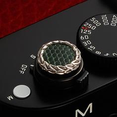 Mr.M Soft Release Button Forest GreenLizard for Leica M240