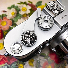 Bee Soft Release Button Silver925 for Leica camera