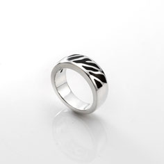 ZEBRA -Out of Africa　　Ring(Small)　Black