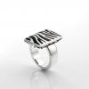 ZEBRA -Out of Africa　　Ring(Large)　Black
