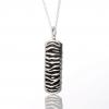 ZEBRA -Out of Africa- 　Plate　Necklace　　Black