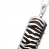 ZEBRA -Out of Africa- 　Plate　Necklace　　Black