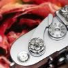 Tudor Rose Soft Release Button　Sterling Silver