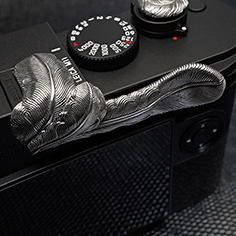 Triple Feathers Grip for Leica M11 / M10  Sterling Silver
