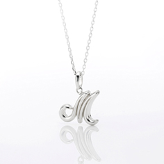 more personal more happiness !!　Letter M　Necklace　
