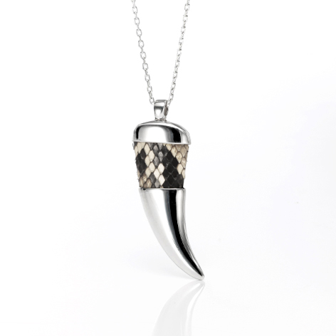 Wild Python Horn　Necklace　(Large)　DiamondPython