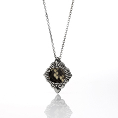 The Rock’n Baroque DiamondPython Square　Necklace　