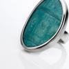 for DV -Diana Vreeland-　Crocodile　Ring　Turquoise