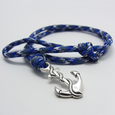 Anchor Bracelet  -Blue Camouflage-Coming Home collection