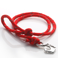 InfinityAnchor Bracelet -Red w/ Reflective-Coming Home collection