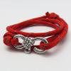 Knot Bracelet  -Red w/ Reflective - Coming Home collection