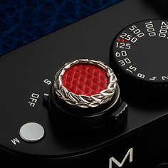 Mr.M Soft Release Button PassionRed Lizard for Leica M240