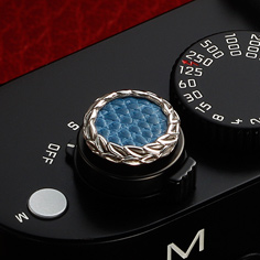 Mr.M Soft Release Button Sky Blue Lizard for Leica M245