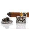 Ashtray - "Silver Cigar Leaves"- Silver 925