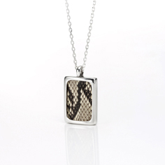 Wild Python Rectangle　Necklace　(Large)　DiamondPython