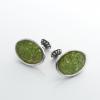 Frozen Floral 　Cuff-links(Large)　Green