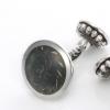 Frozen Floral 　Cuff-links(Small)　Gray
