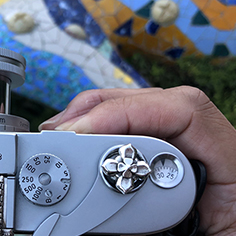 Gaudi cross Soft Release Button　Sterling Silver