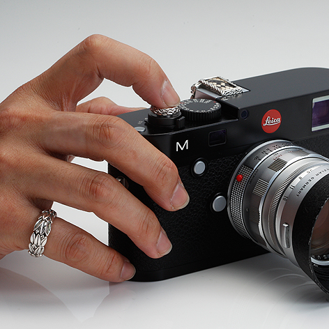 LEICA ライカ M型 カメラ用 純銀製 シャッターボタン 「龍